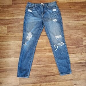 Sneak Peek Boyfriend Jeans Women's Size Small Distressed
